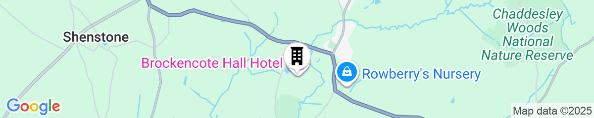 Map for Brockencote Hall Hotel