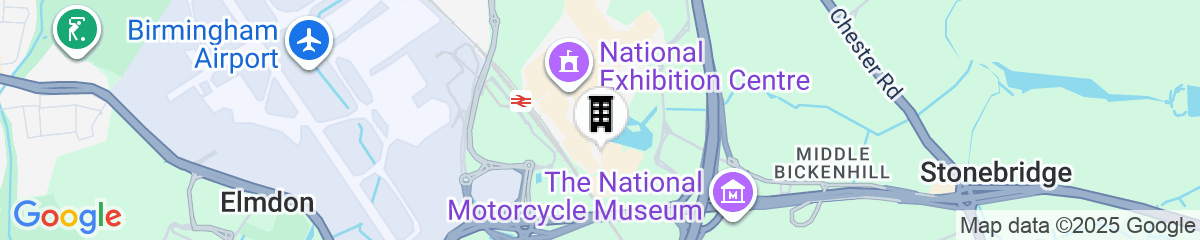 Map for Genting Hotel & Spa at Resorts World Birmingham