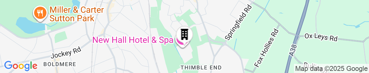 Map for New Hall Hotel & Spa
