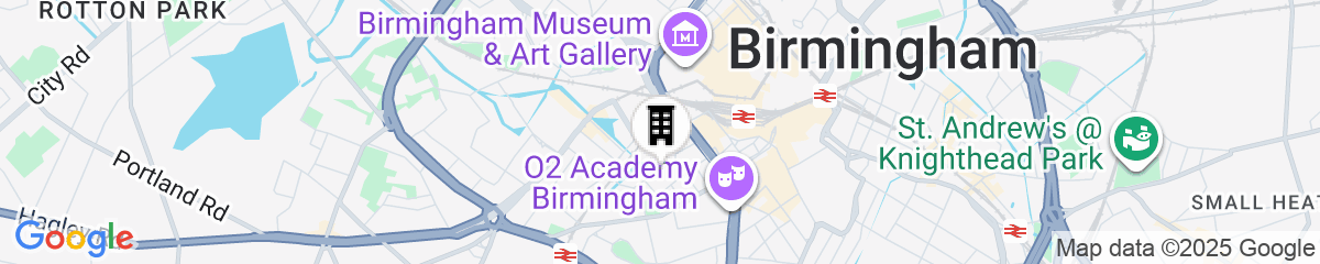 Map for AC Hotel by Marriott Birmingham