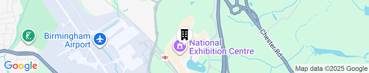 Map for Moxy Birmingham NEC