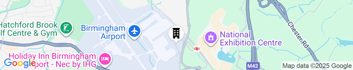 Map for Hilton Garden Inn Birmingham Airport