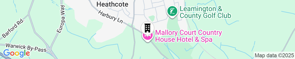Map for Mallory Court Country House Hotel and Spa