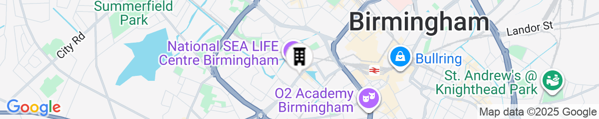 Map for Leonardo Royal Hotel Birmingham 