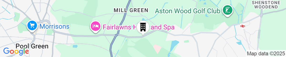 Map for Calderfields Golf & Country Club