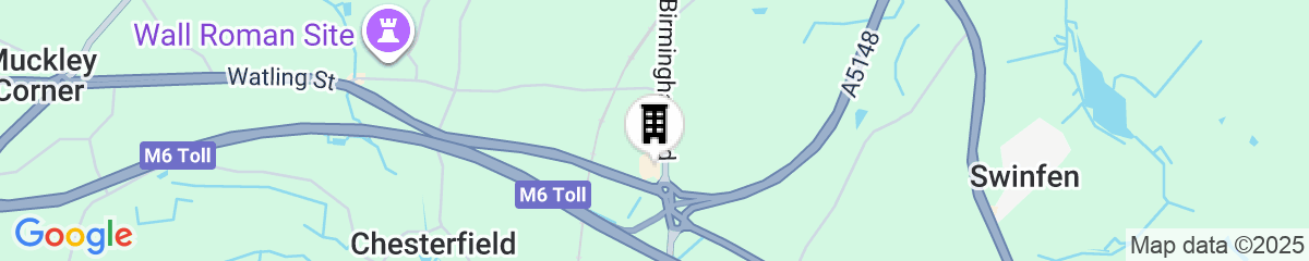 Map for Holiday Inn Express Lichfield by IHG