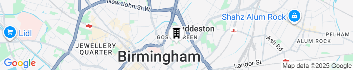 Map for Conference Aston Hotel - Birmingham City