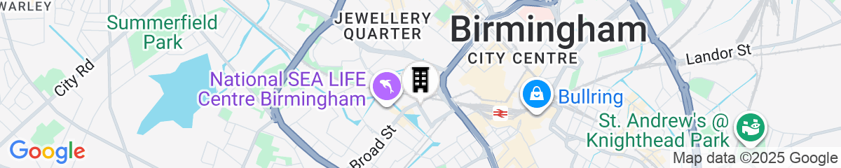 Map for Hyatt Regency Birmingham