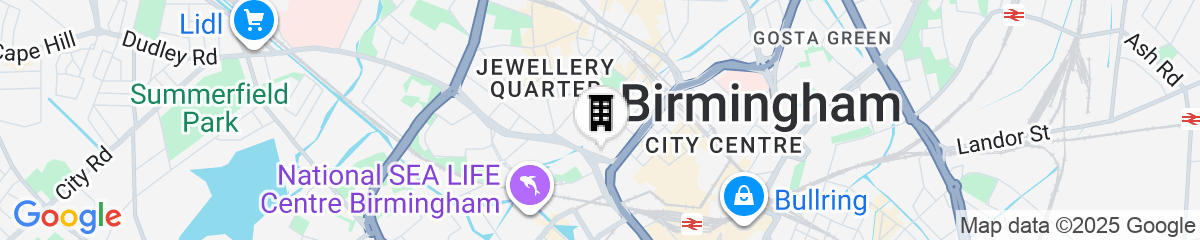 Map for ibis Styles Birmingham Centre