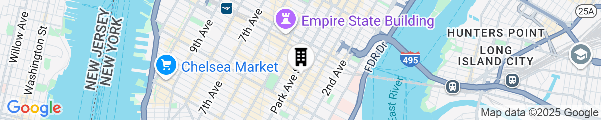 Map for Park South Hotel, part of JdV by Hyatt