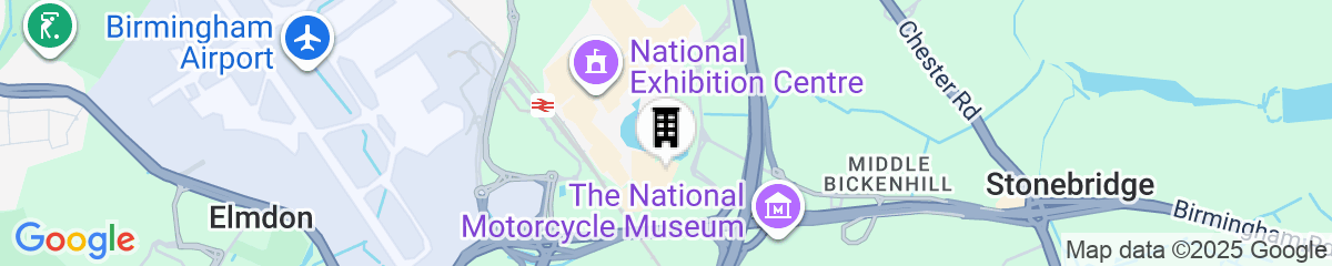 Map for Crowne Plaza Birmingham NEC by IHG