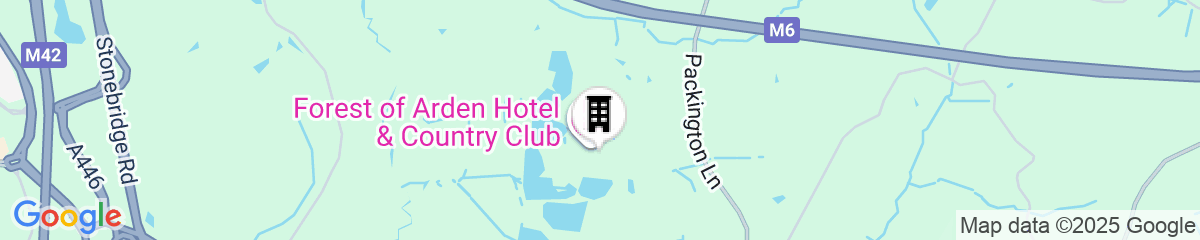Map for Forest of Arden Hotel & Country Club