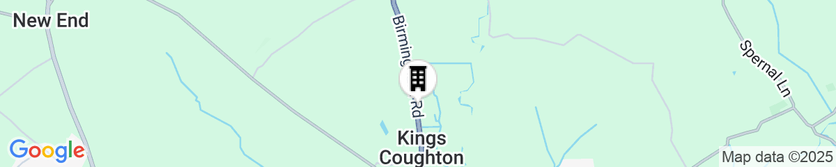 Map for Kings Court Hotel Alcester-Stratford-Upon-Avon