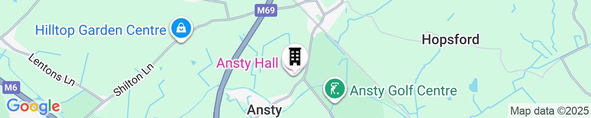 Map for Ansty Hall
