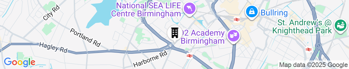 Map for Park Regis Birmingham