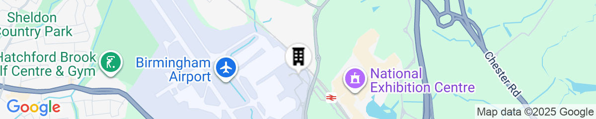 Map for ibis Birmingham International Airport – NEC