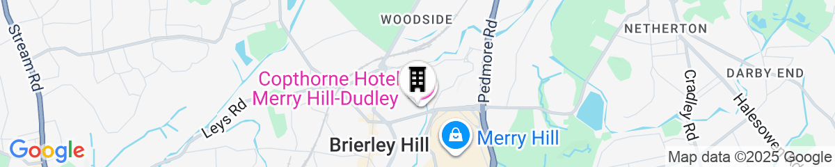 Map for Copthorne Hotel Merry Hill Dudley