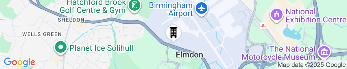 Map for Holiday Inn Birmingham Airport - NEC by IHG