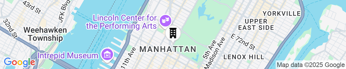 Map for Trump International Hotel & Tower New York