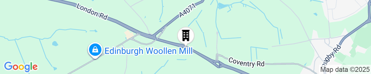 Map for Draycote Hotel and Whitefields Golf Club