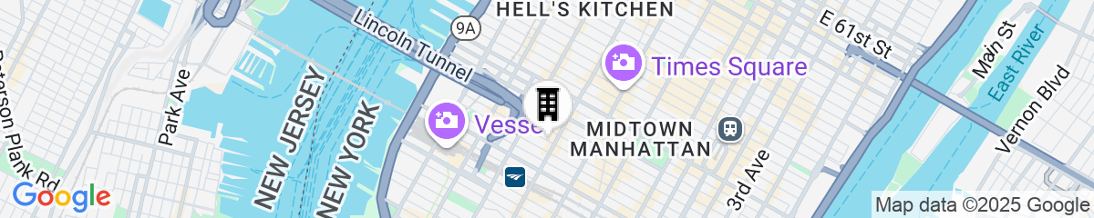 Map for Courtyard New York Manhattan/Times Square West