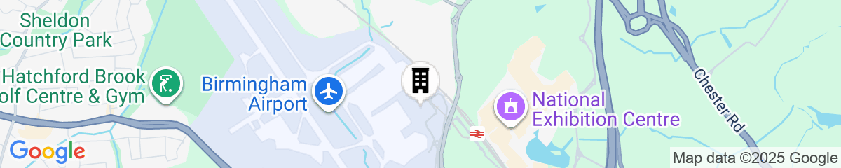 Map for ibis budget Birmingham International Airport - NEC