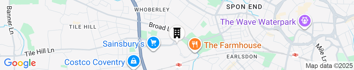 Map for Village Hotel Coventry