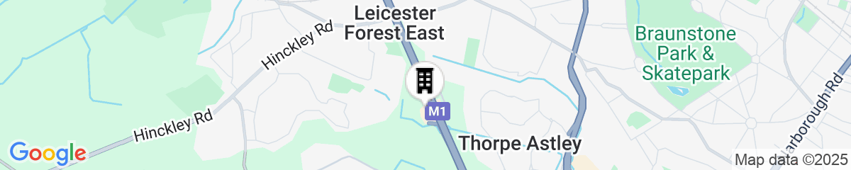 Map for Days Inn by Wyndham Leicester Forest East M1