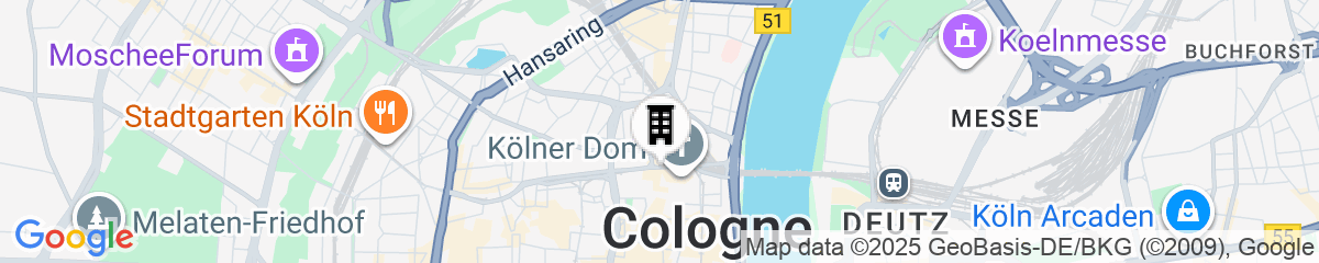 Map for Excelsior Hotel Ernst am Dom