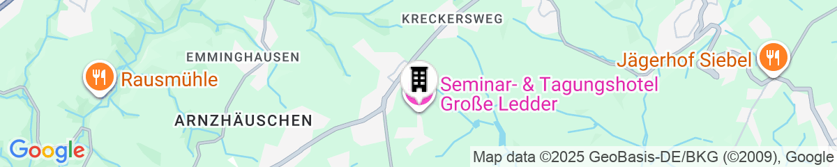 Map for Seminar- und Tagungshotel Große Ledder