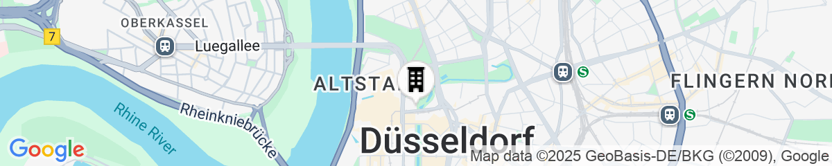 Map for Steigenberger Icon Parkhotel Düsseldorf