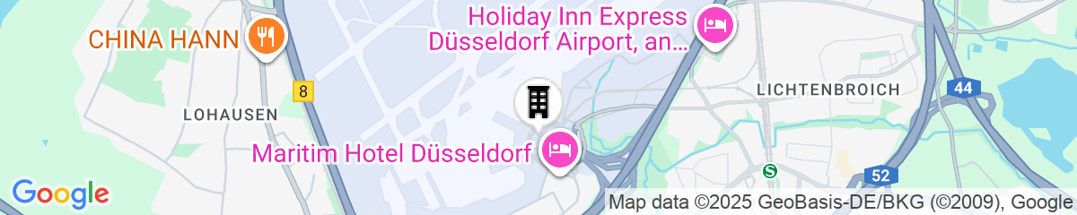 Map for Sheraton Duesseldorf Airport Hotel