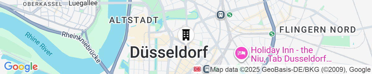 Map for Me and All Hotel Dusseldorf, by Hyatt