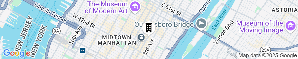 Map for Residence Inn by Marriott New York Manhattan/Midtown East