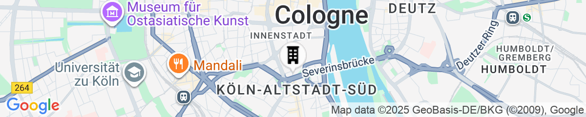 Map for Mercure Hotel Severinshof Köln City