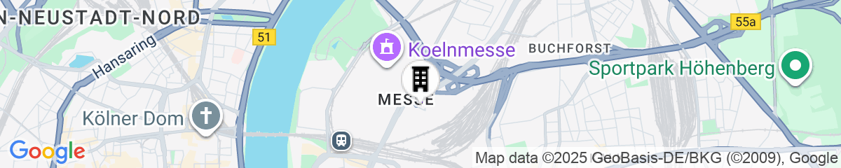 Map for Radisson Blu Hotel, Cologne