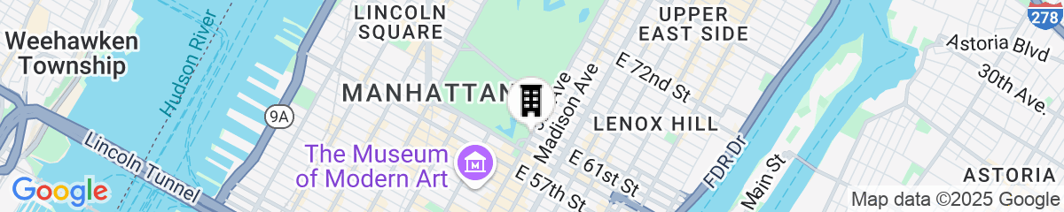 Map for The Pierre, A Taj Hotel, New York