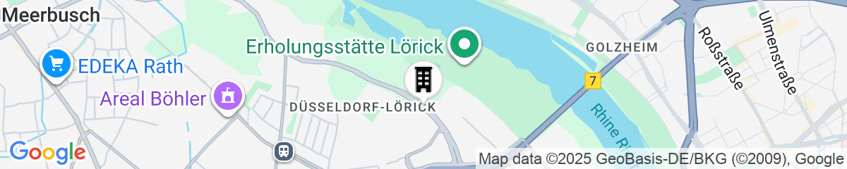 Map for Lindner Hotel Dusseldorf Seestern, part of JdV by Hyatt