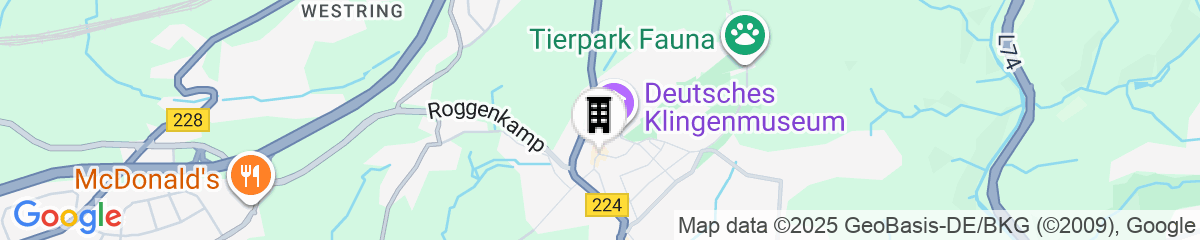 Map for Hotel Gräfrather Hof