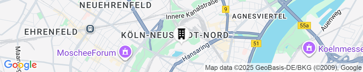 Map for NH Collection Köln Mediapark