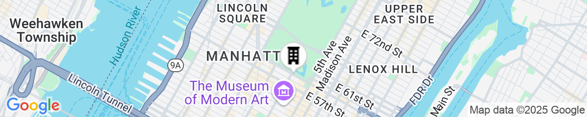 Map for The Ritz-Carlton New York, Central Park