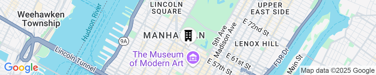 Map for Park Hyatt New York