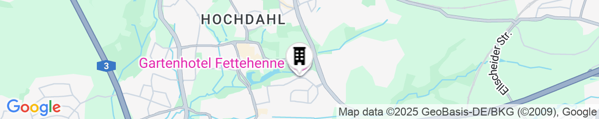 Map for Gartenhotel Fettehenne