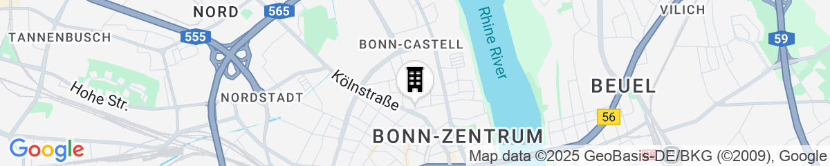 Map for Baden Hotel Bonn