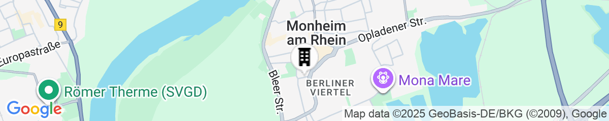 Map for ACHAT Hotel Monheim am Rhein