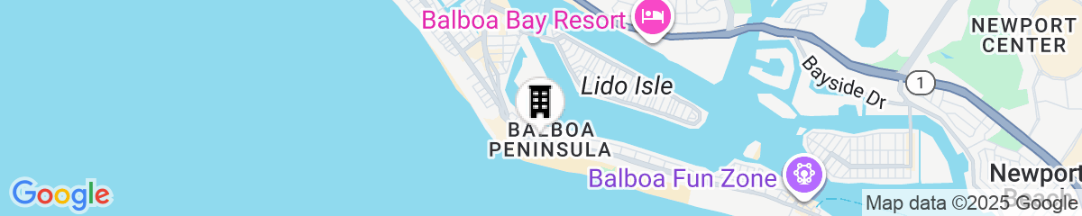 Map for Bay Shores Peninsula Hotel