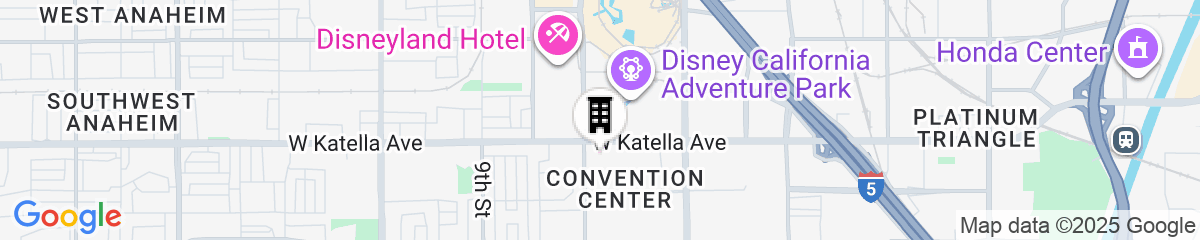 Map for The Westin Anaheim Resort