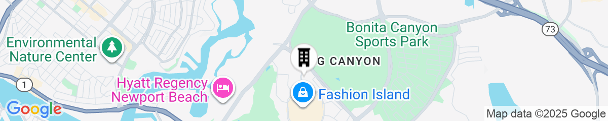 Map for Pendry Newport Beach