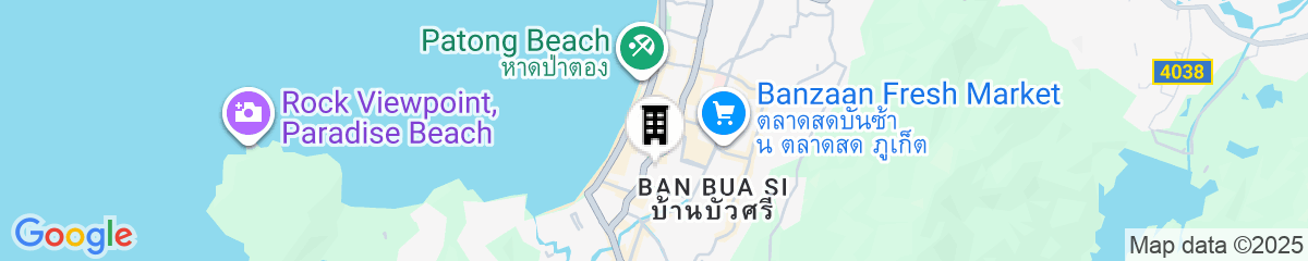 Map for Patong Central Residence & Apartment