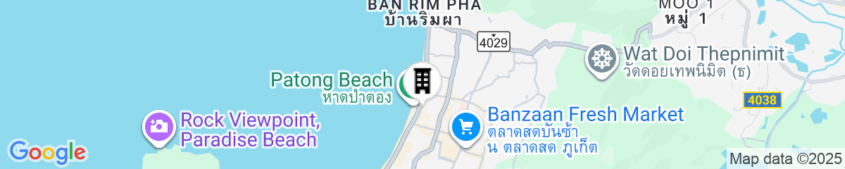 Map for Hotel Clover Patong Phuket